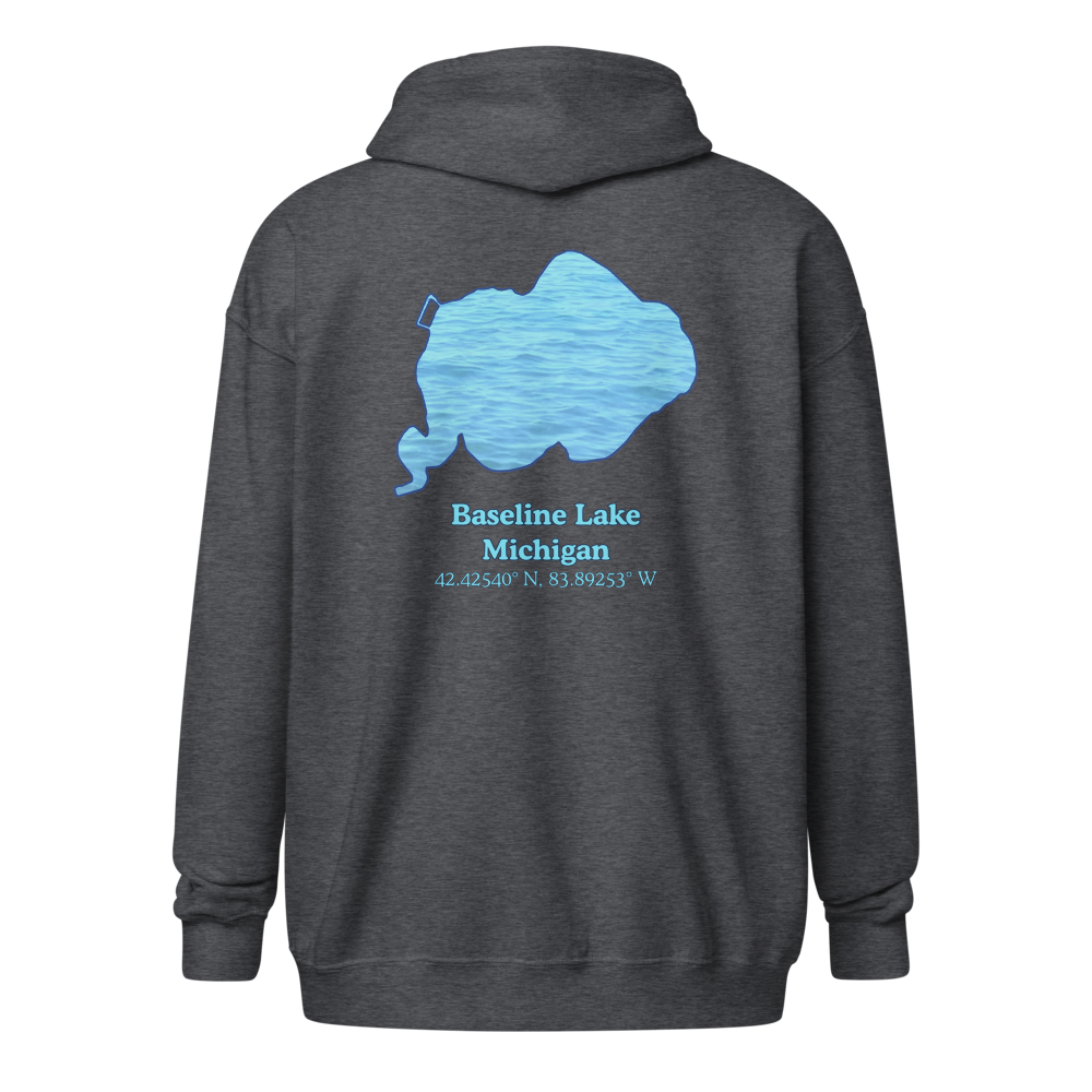 Baseline Lake Unisex Zip Hoodie