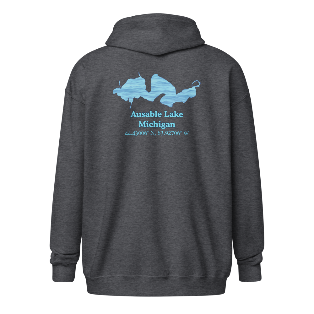 Ausable Lake Unisex Zip Hoodie