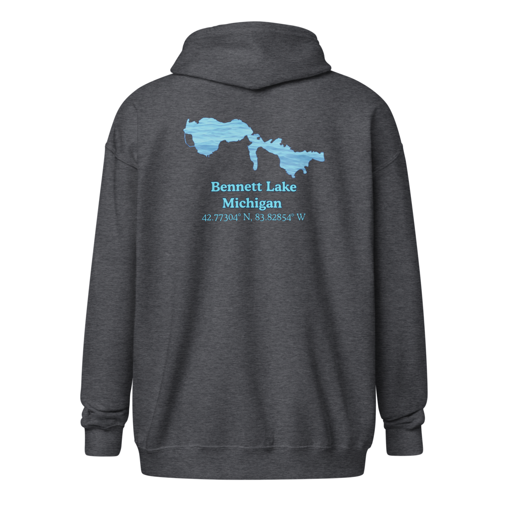 Bennett Lake Unisex Zip Hoodie
