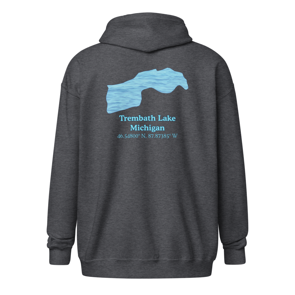 Trembath Lake Unisex Zip Hoodie
