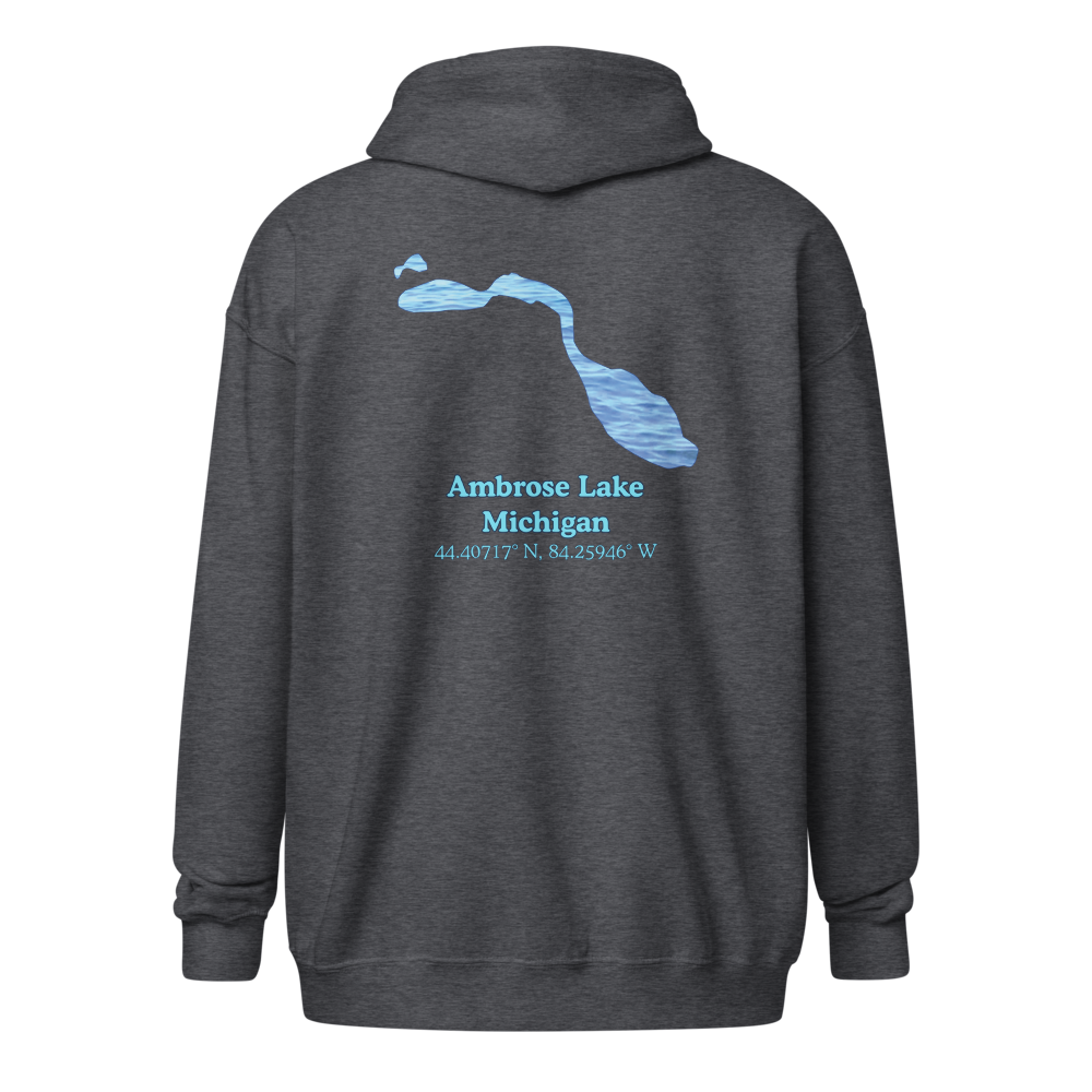 Ambrose Lake Unisex Zip Hoodie