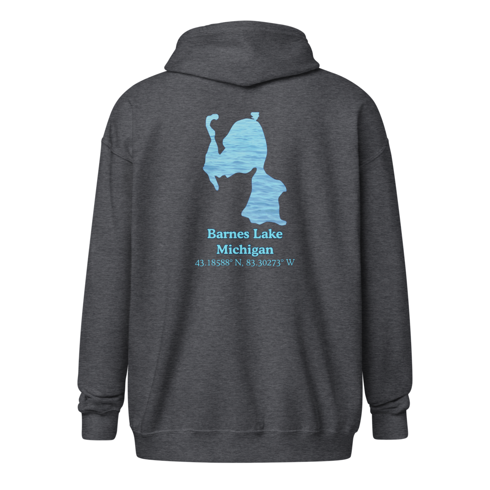 Barnes Lake Unisex Zip Hoodie