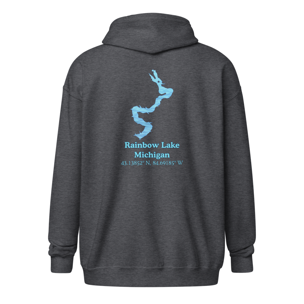 Rainbow Lake Unisex Zip Hoodie