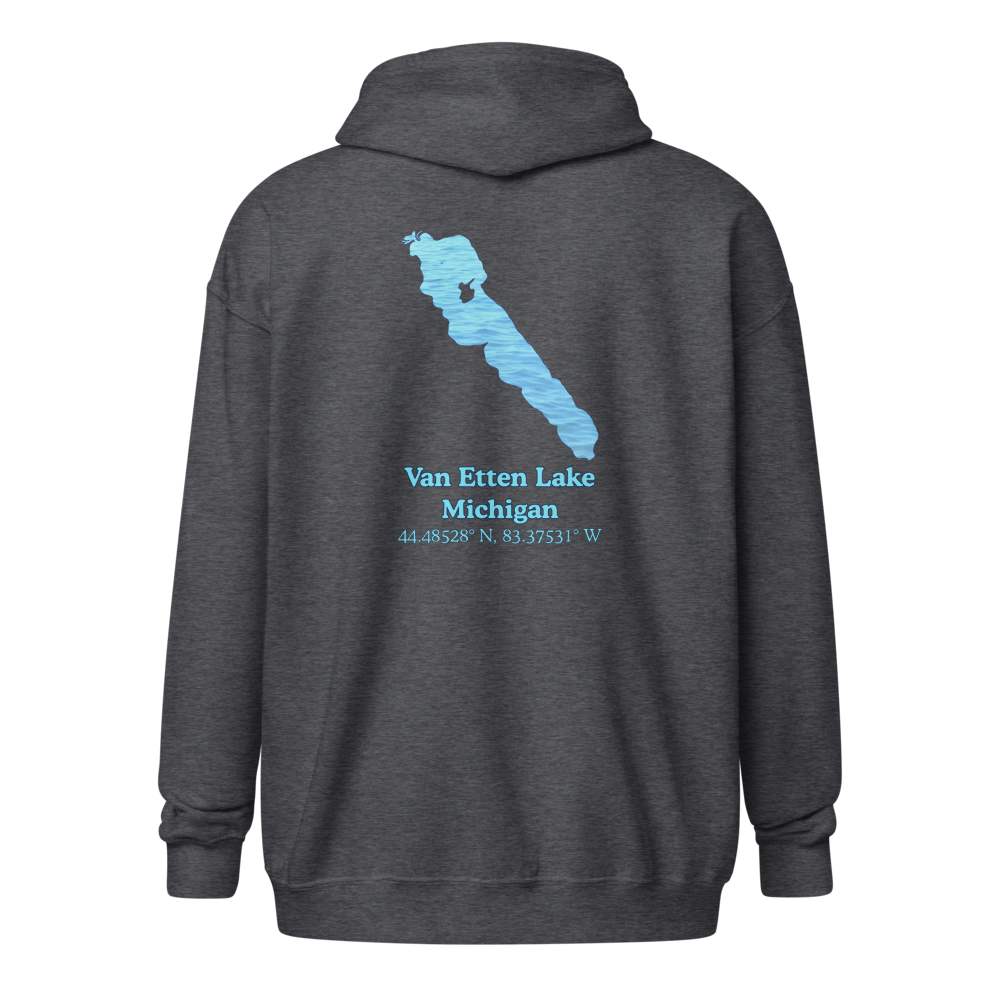 Van Etten Lake Unisex Zip Hoodie