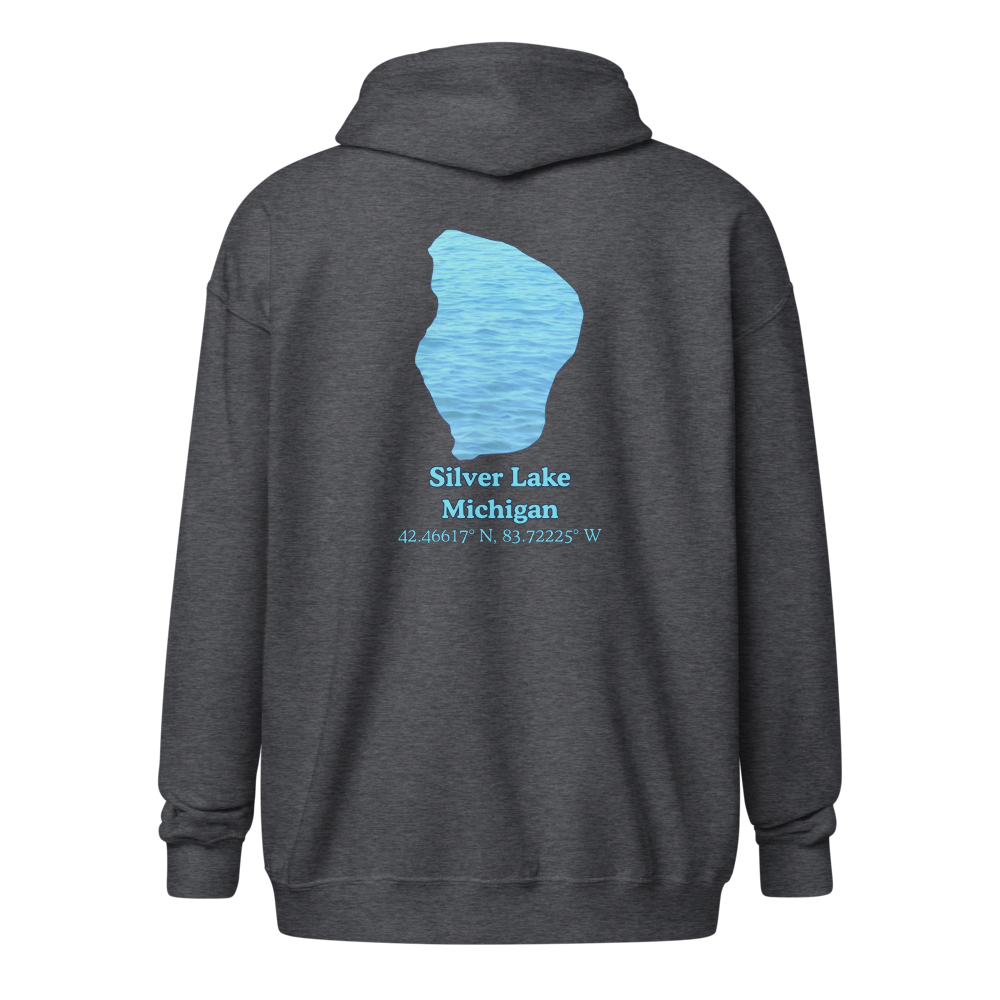 Silver Lake Unisex Zip Hoodie