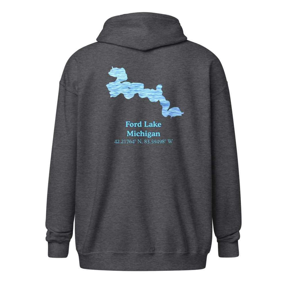Ford Lake Unisex Zip Hoodie