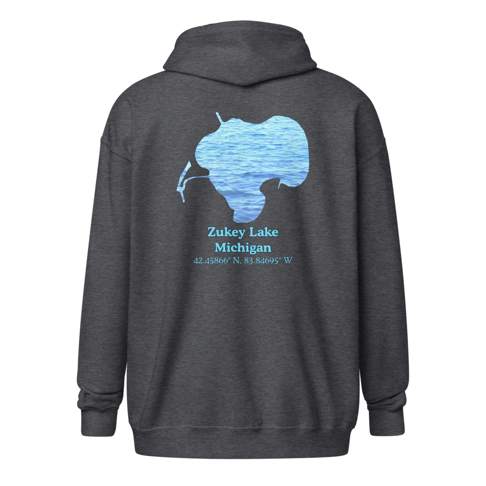 Zukey Lake Unisex Zip Hoodie