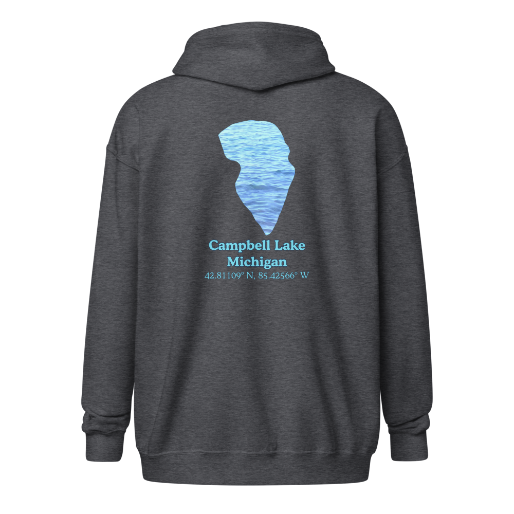 Campbell Lake Unisex Zip Hoodie
