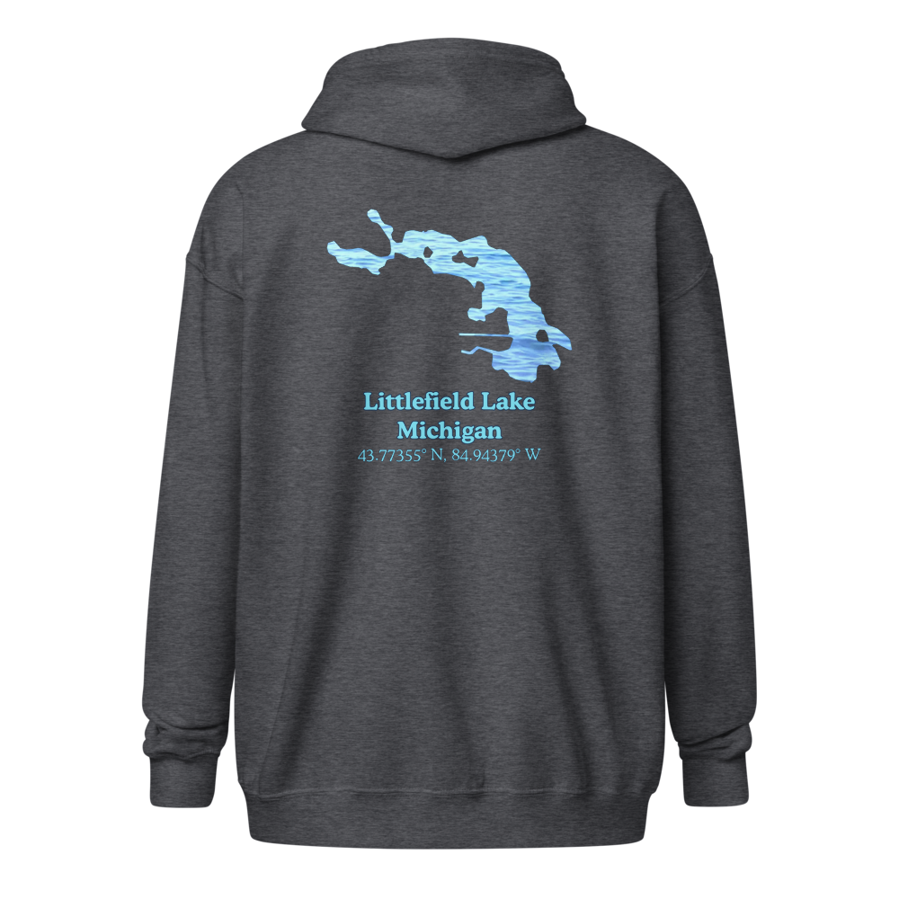 Littlefield Lake Unisex Zip Hoodie