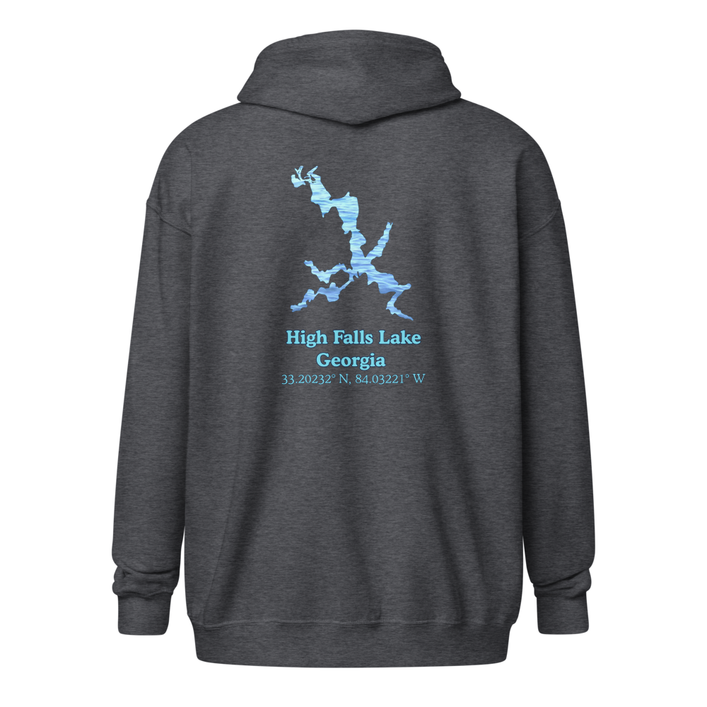 High Falls Lake Unisex Zip Hoodie