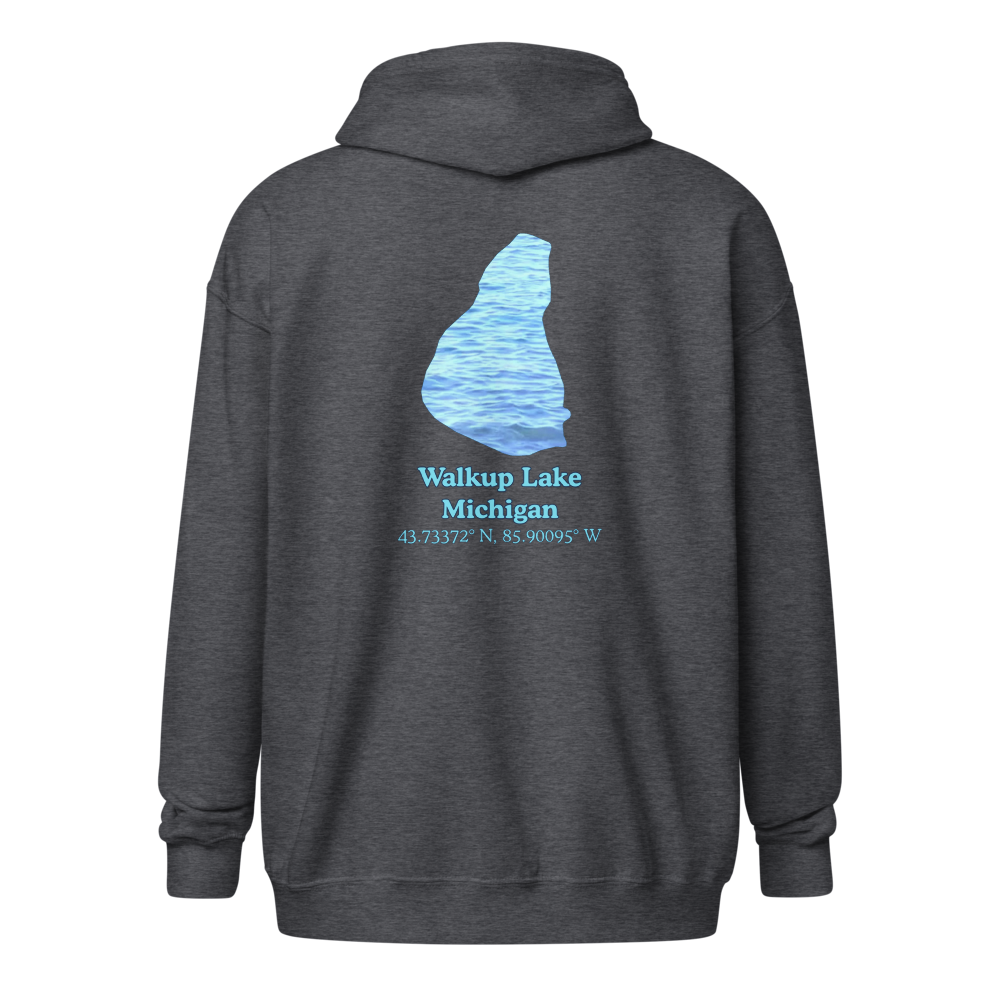 Walkup Lake Unisex Zip Hoodie