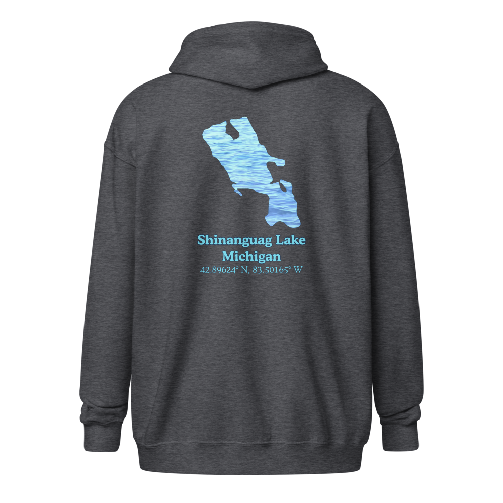 Shinanguag Lake Unisex Zip Hoodie
