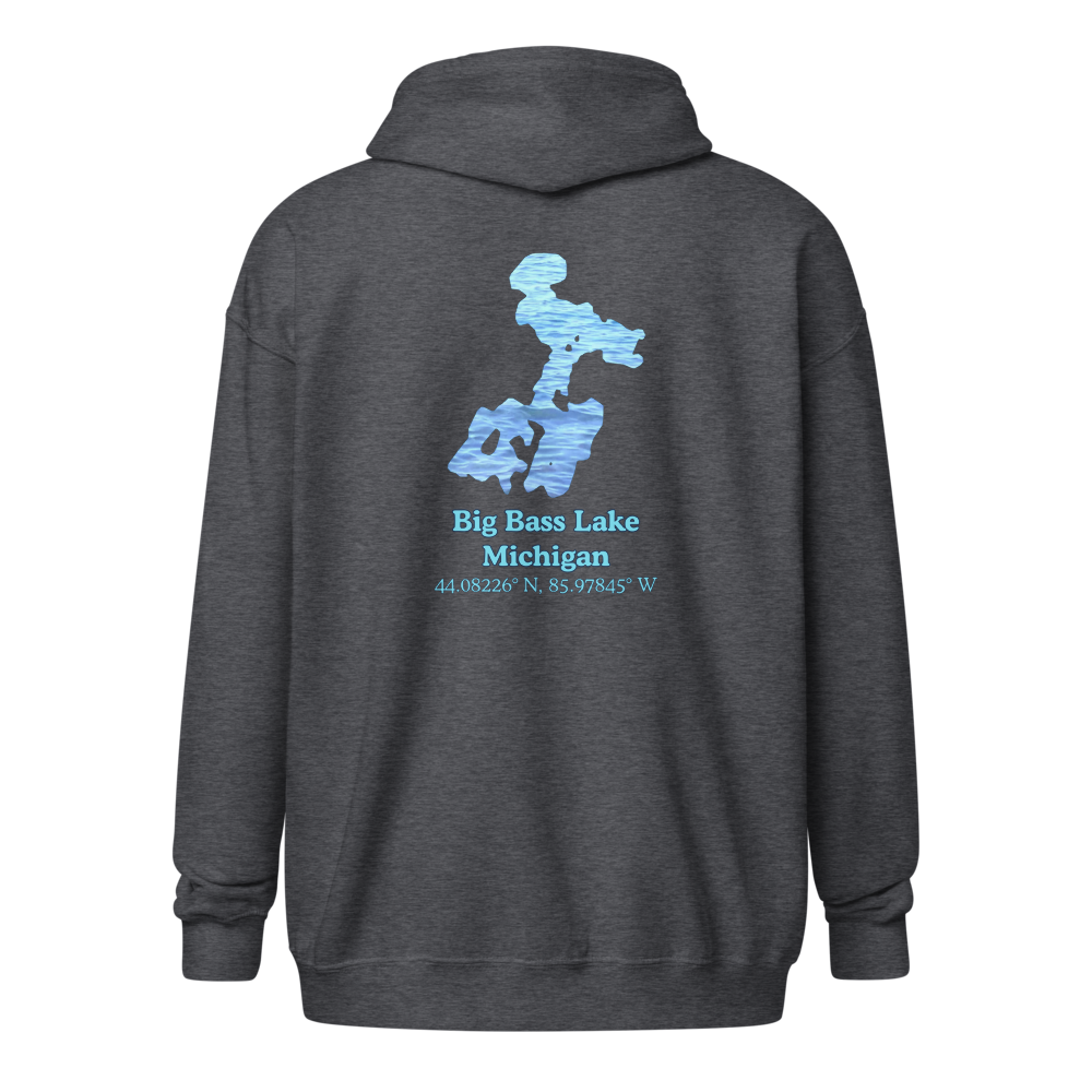 Big Bass Lake Unisex Zip Hoodie
