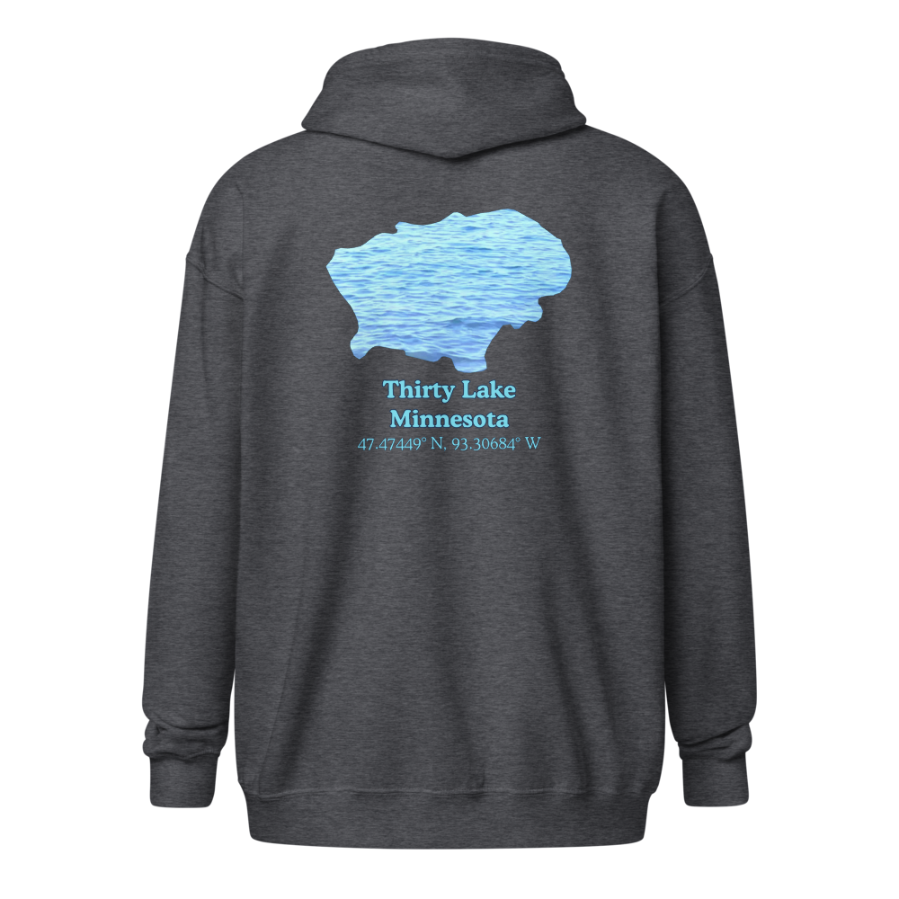 Thirty Lake Unisex Zip Hoodie