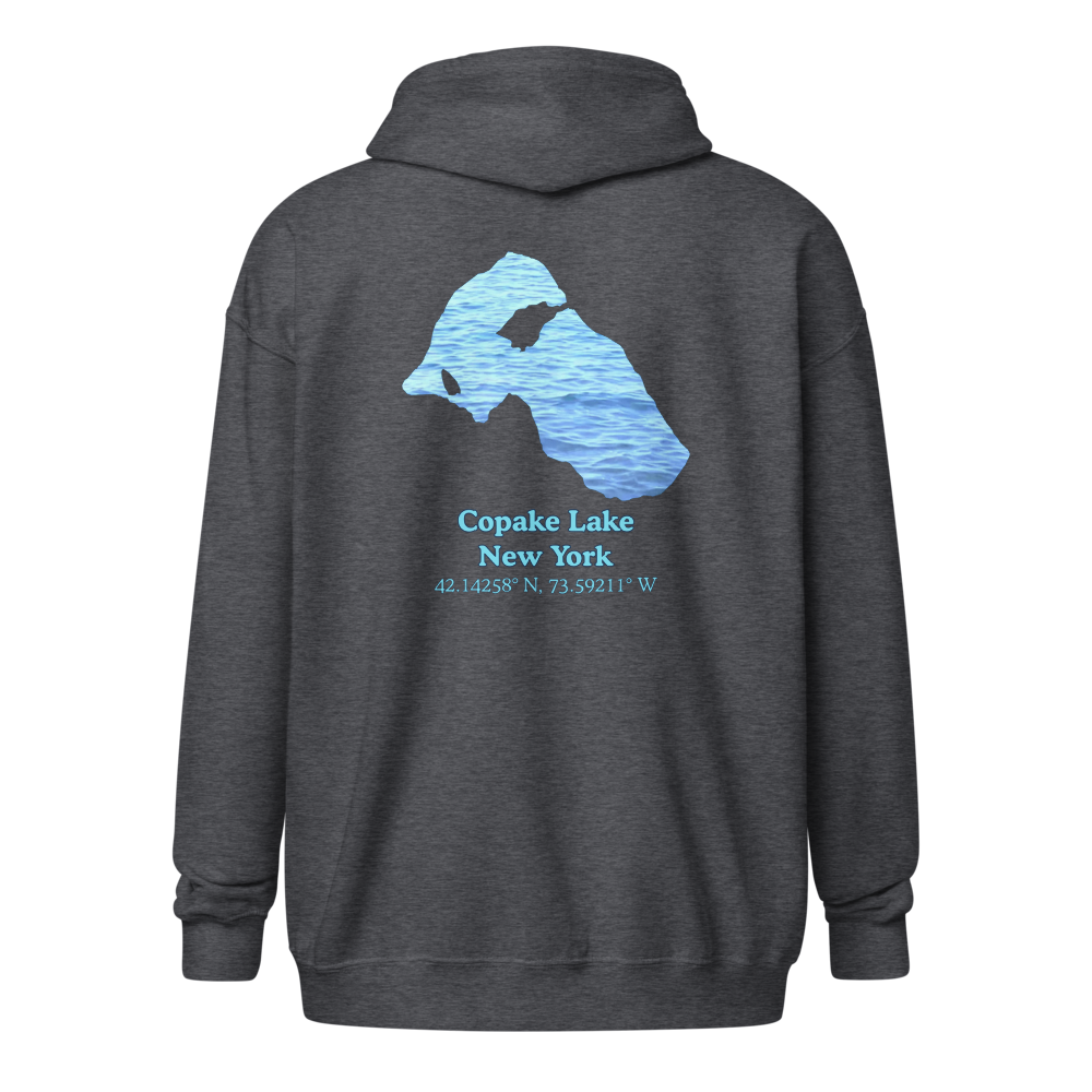 Copake Lake Unisex Zip Hoodie