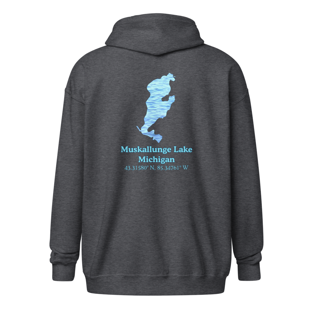 Muskallunge Lake Unisex Zip Hoodie