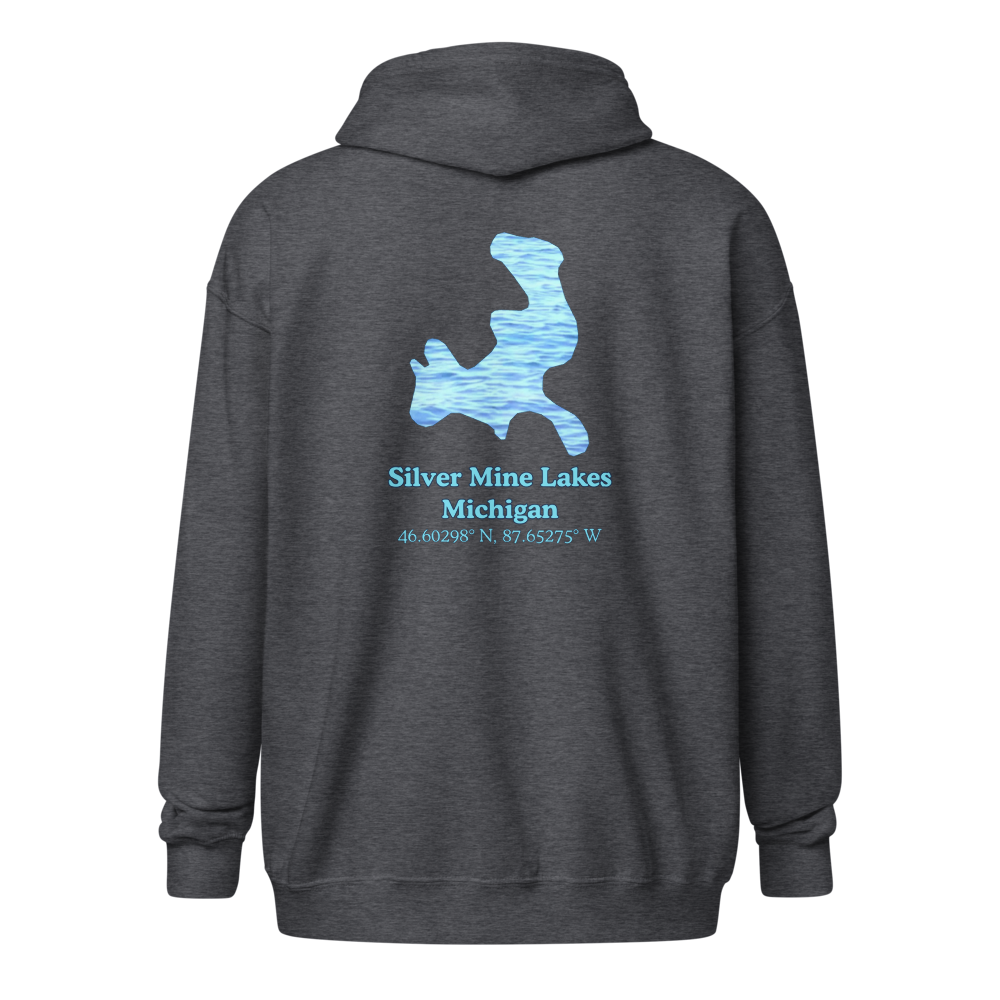 Silver Mine Lakes Unisex Zip Hoodie