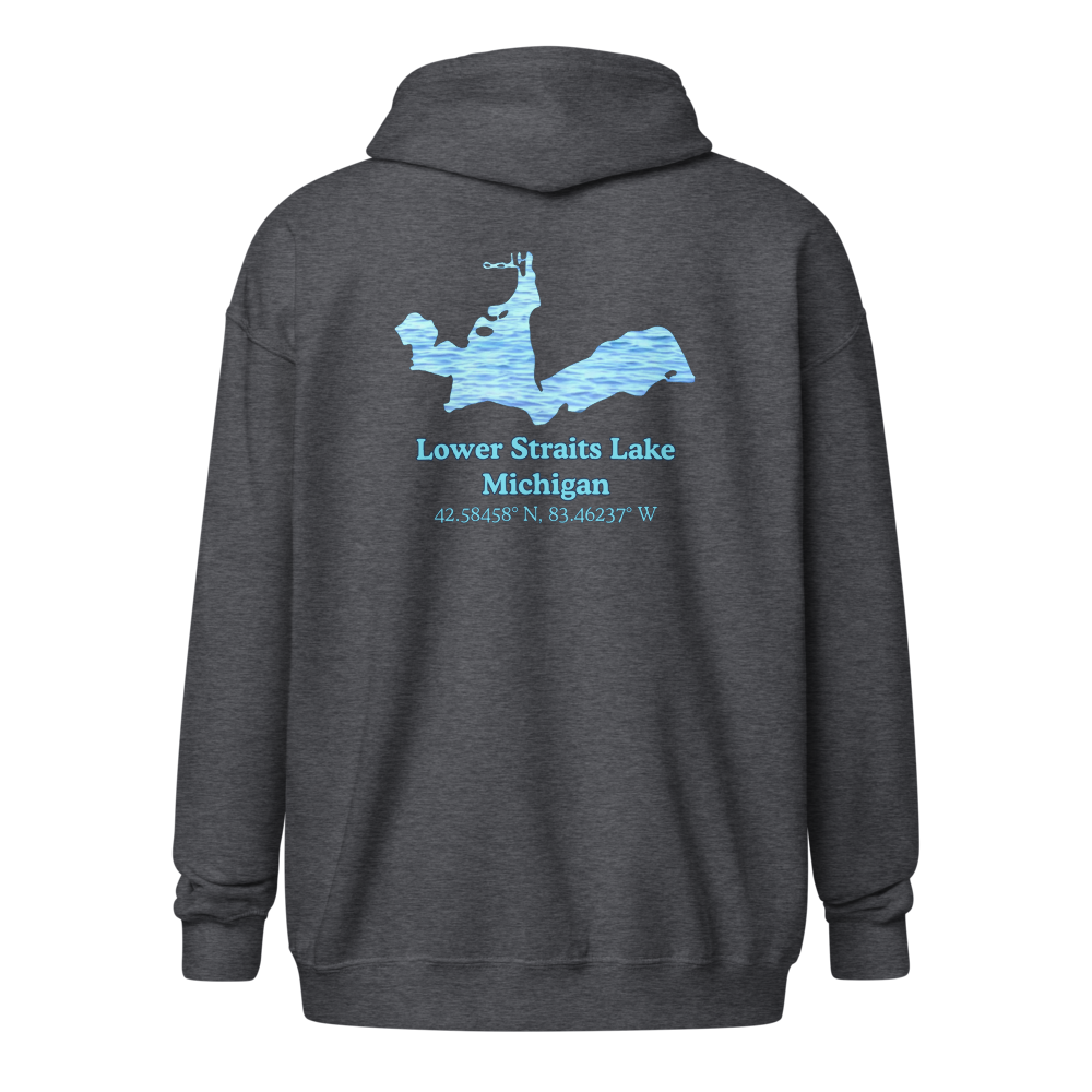 Lower Straits Lake Unisex Zip Hoodie