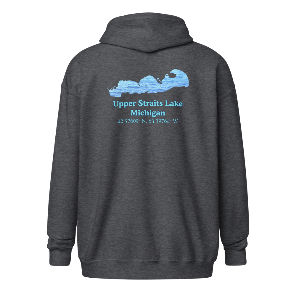 Upper Straits Lake Unisex Zip Hoodie