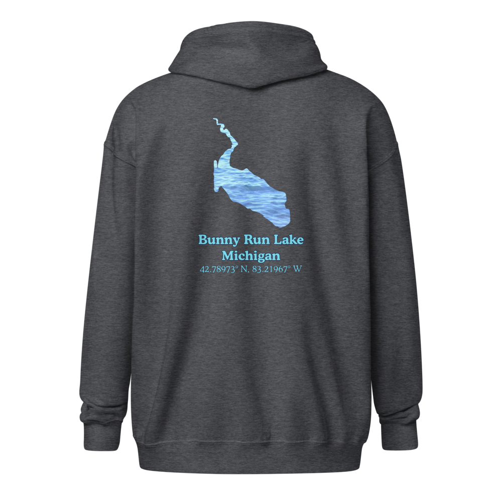 Bunny Run Lake Unisex Zip Hoodie