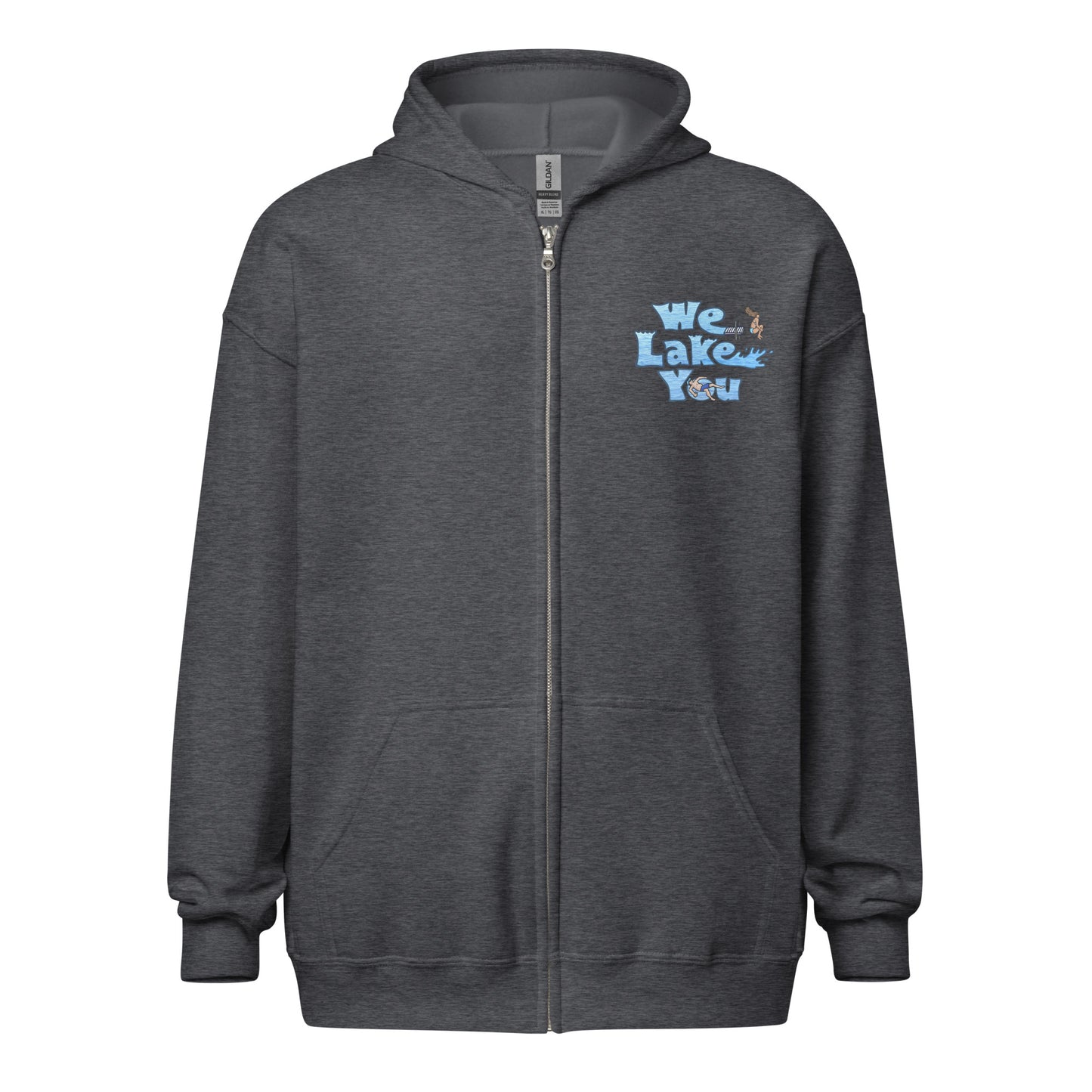 {Lake} Unisex Zip Hoodie