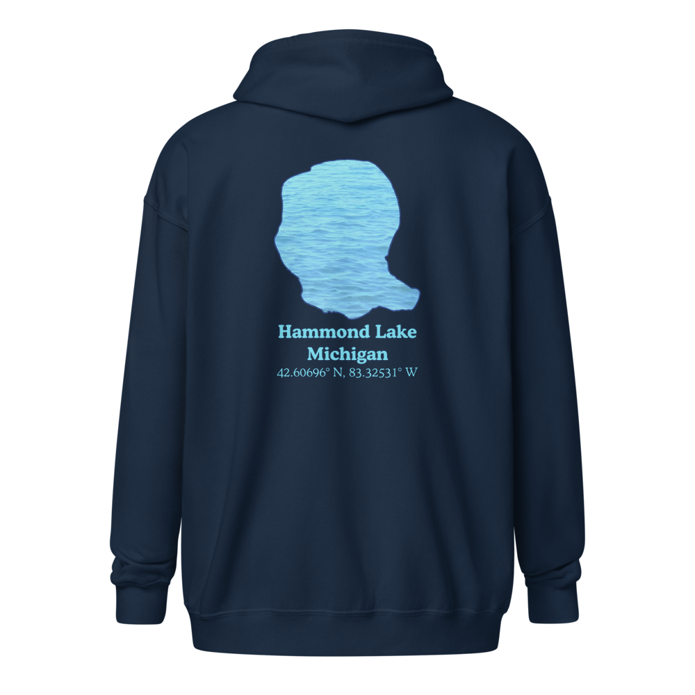 Hammond Lake Unisex Zip Hoodie