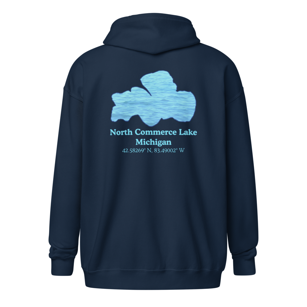 North Commerce Lake Unisex Zip Hoodie