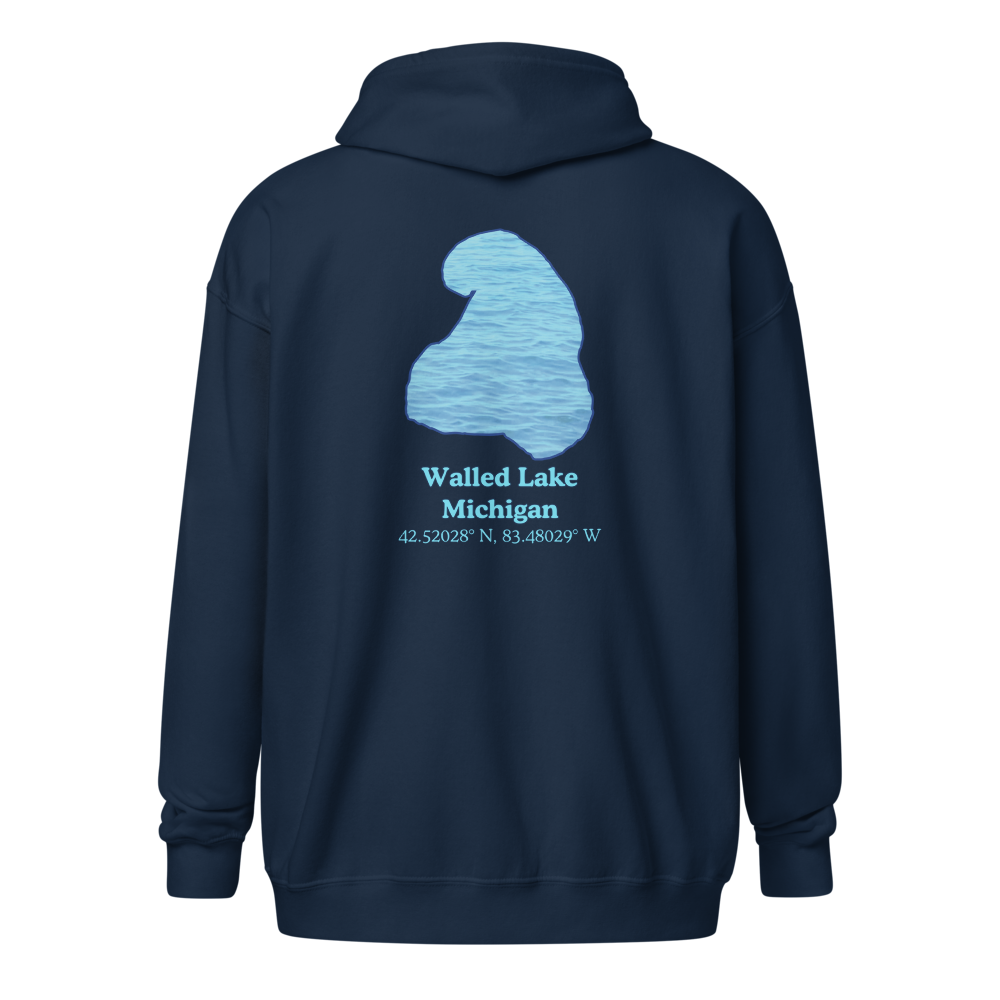 Walled Lake Unisex Zip Hoodie
