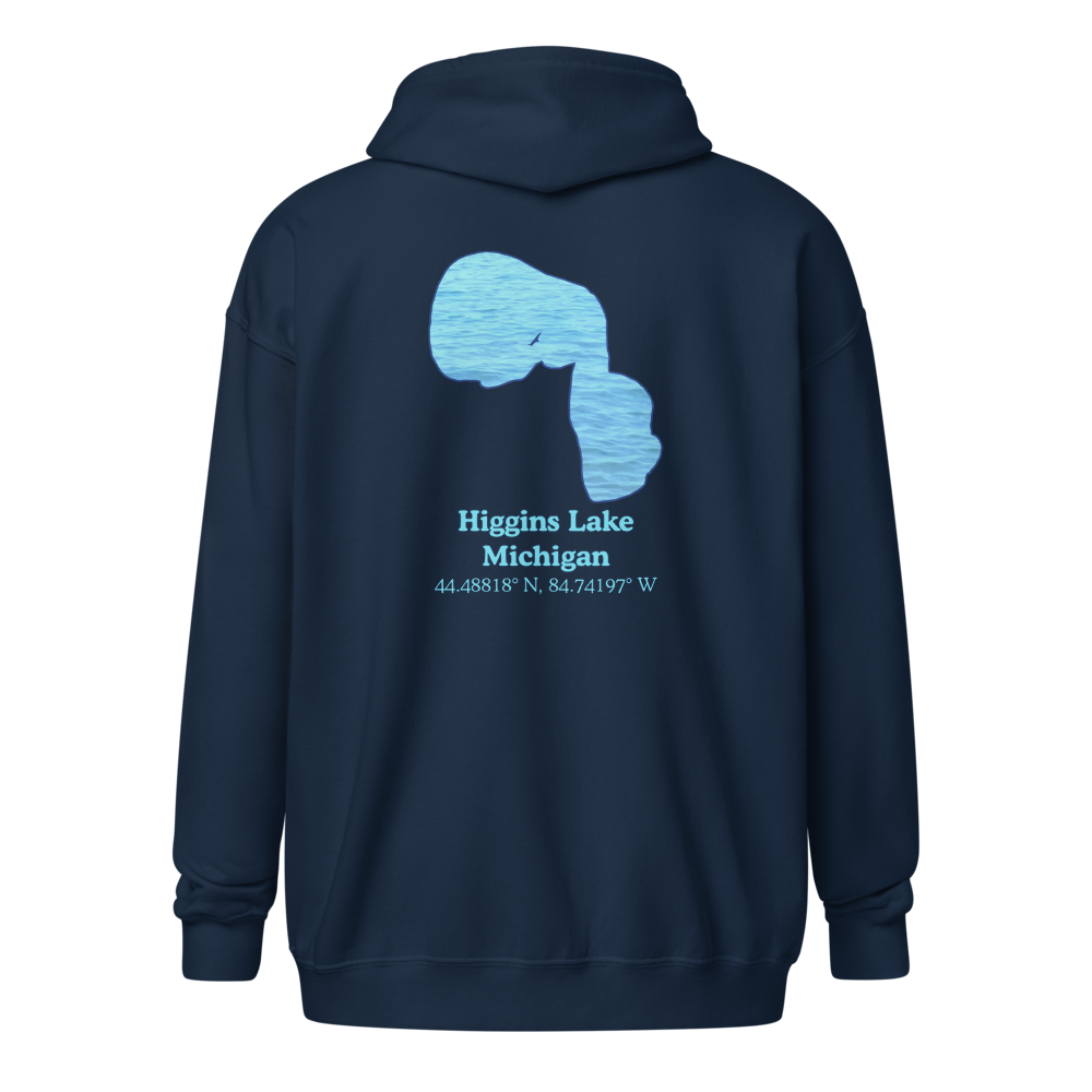 Higgins Lake Unisex Zip Hoodie