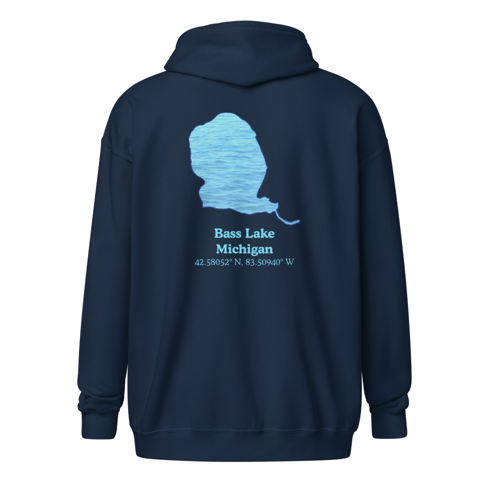 Bass Lake Unisex Zip Hoodie