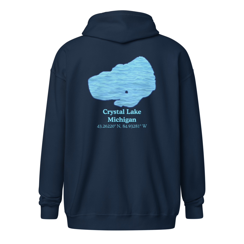 Crystal Lake Unisex Zip Hoodie