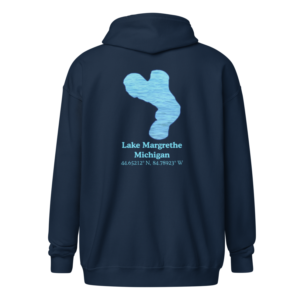 Lake Margrethe Unisex Zip Hoodie
