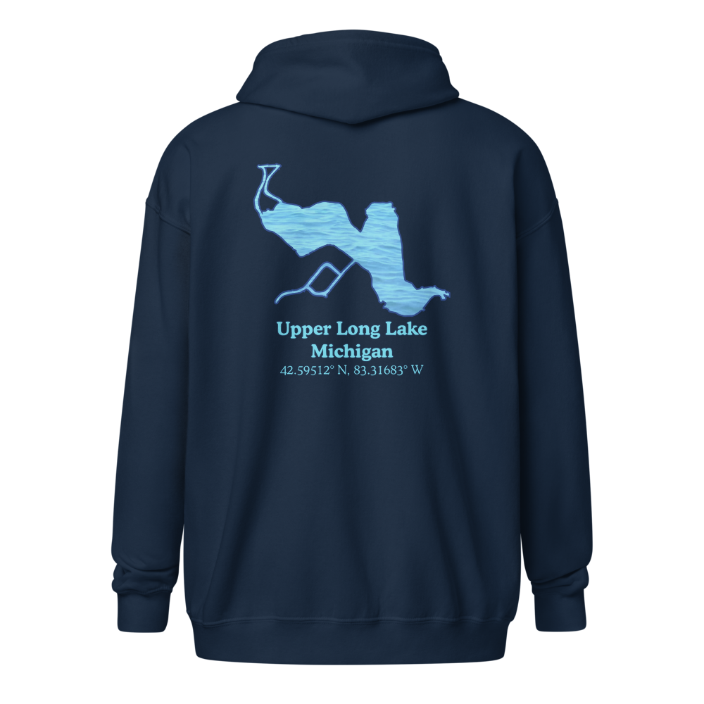 Upper Long Lake Unisex Zip Hoodie