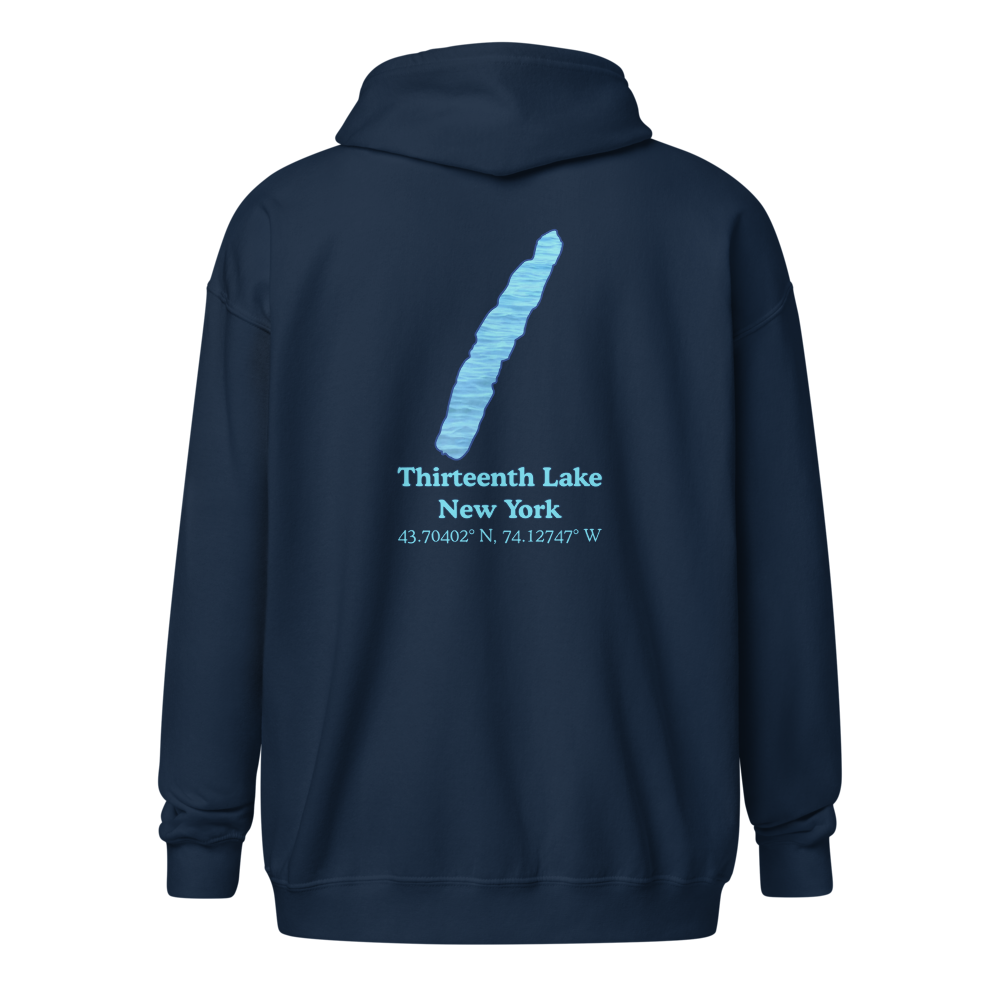 Thirteenth Lake Unisex Zip Hoodie