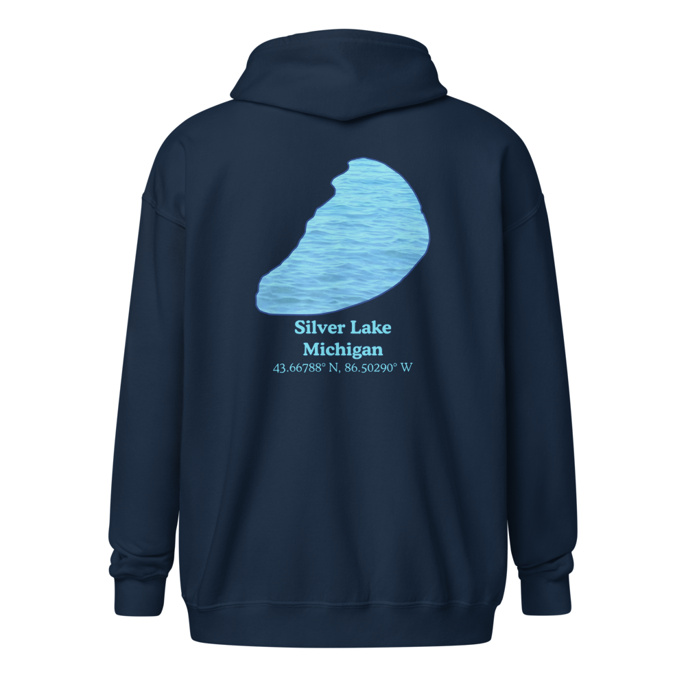 Silver Lake Unisex Zip Hoodie