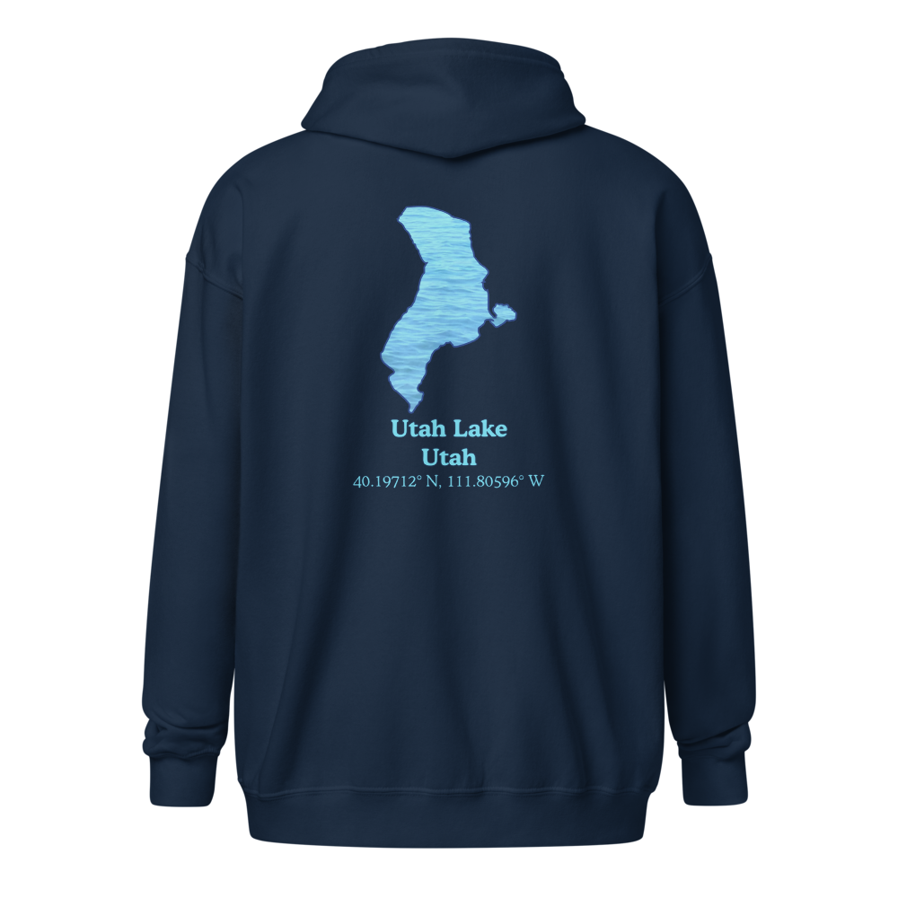Utah Lake Unisex Zip Hoodie