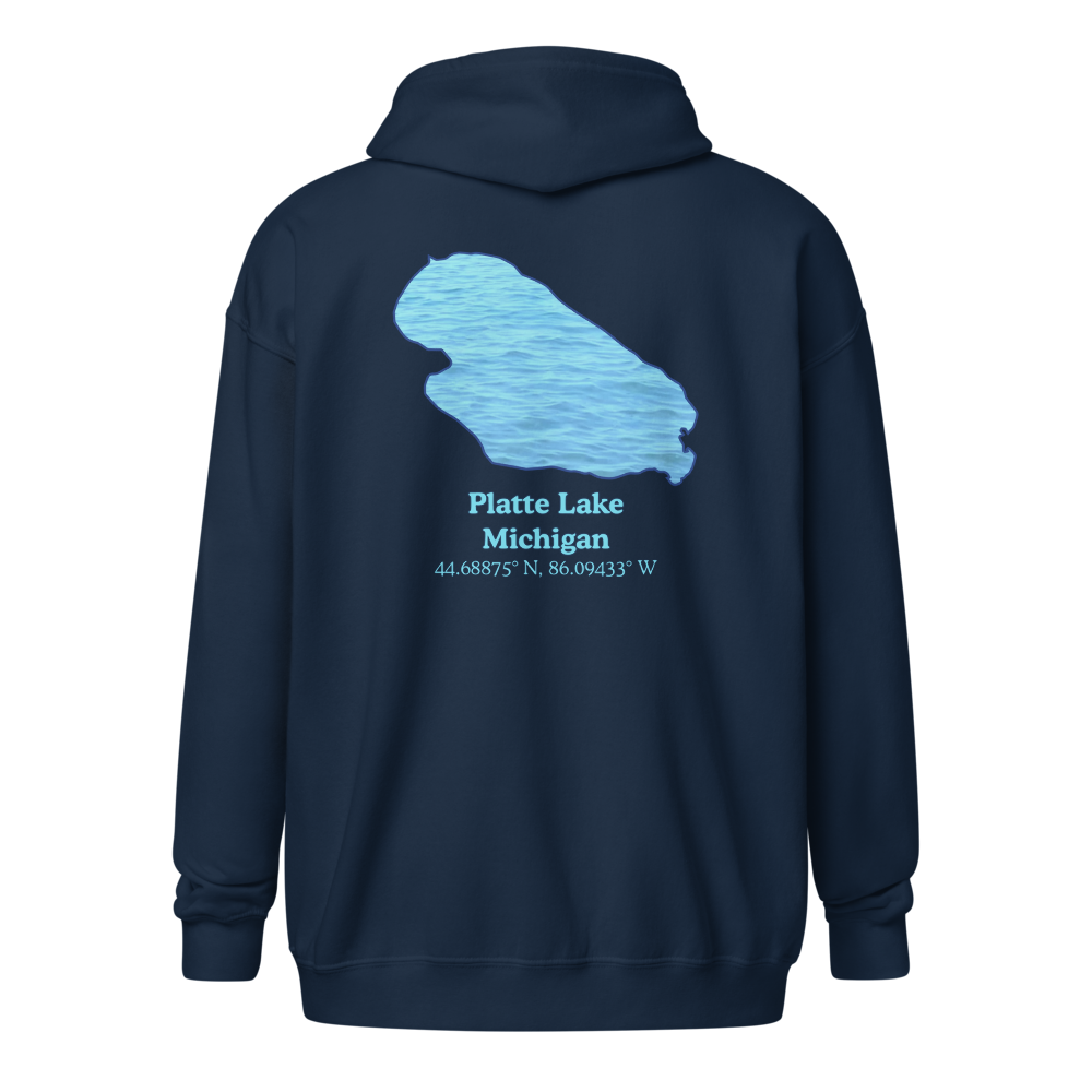 Platte Lake Unisex Zip Hoodie