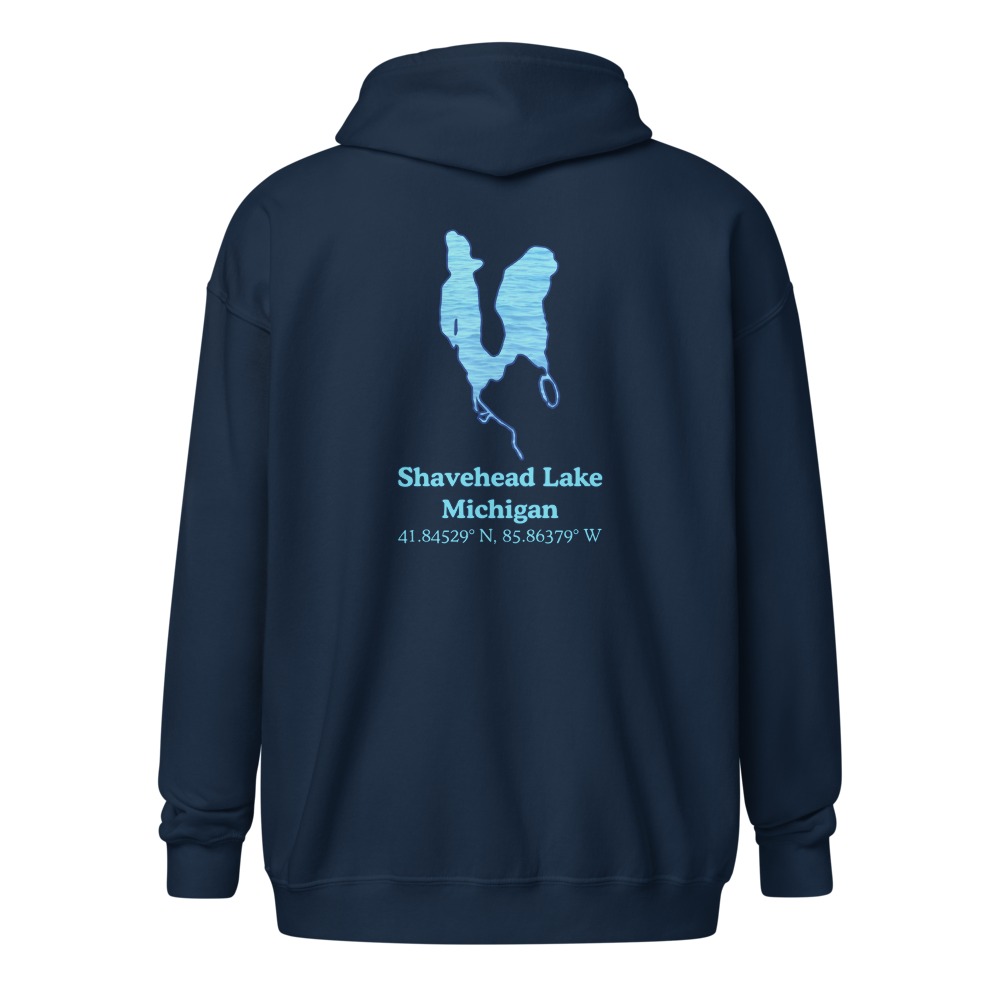 Shavehead Lake Unisex Zip Hoodie