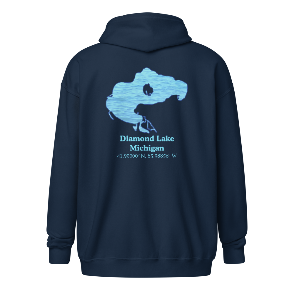 Diamond Lake Unisex Zip Hoodie
