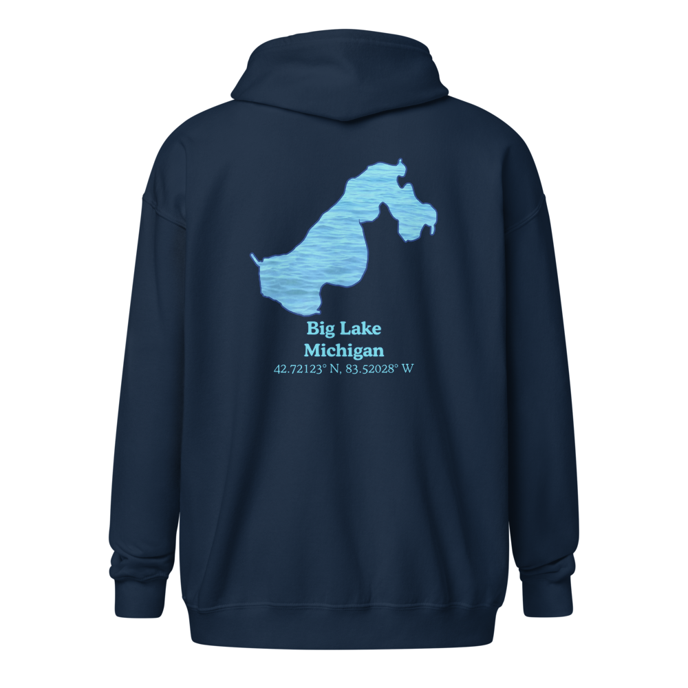 Big Lake Unisex Zip Hoodie