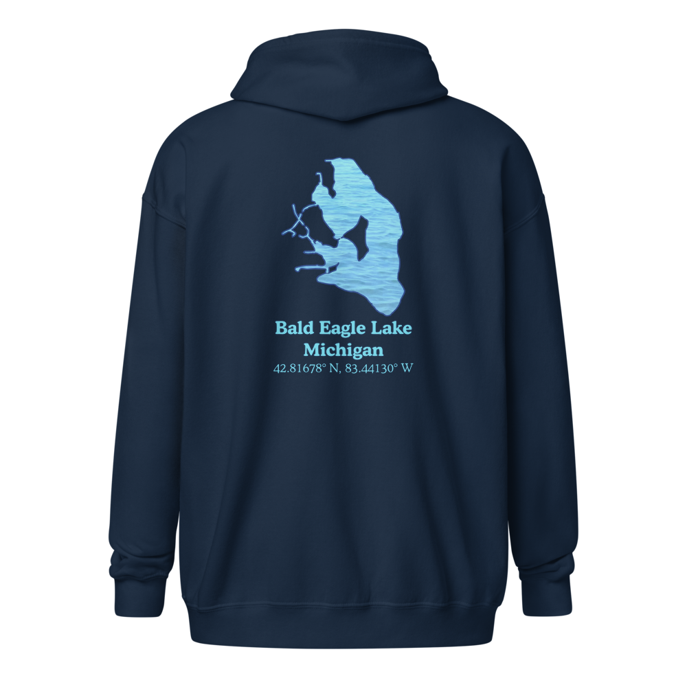 Bald Eagle Lake Unisex Zip Hoodie
