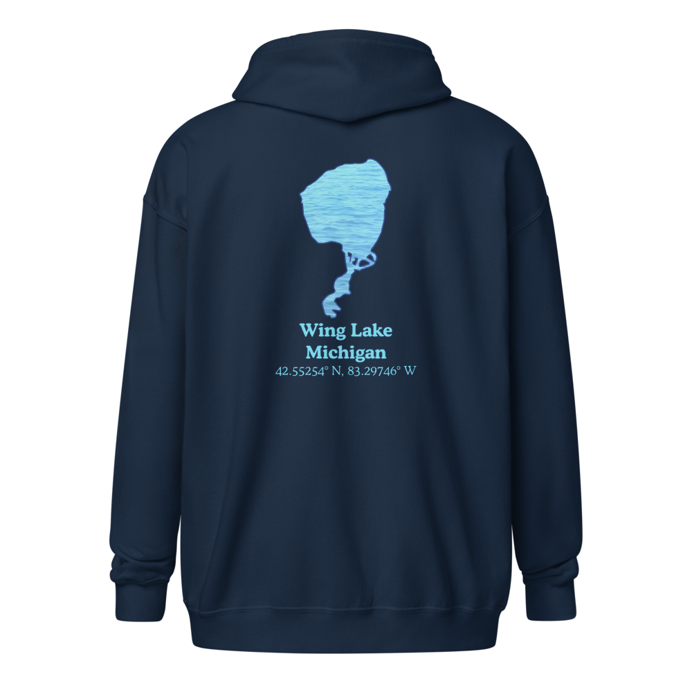 Wing Lake Unisex Zip Hoodie