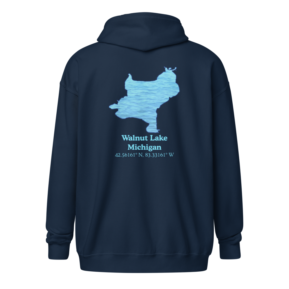 Walnut Lake Unisex Zip Hoodie
