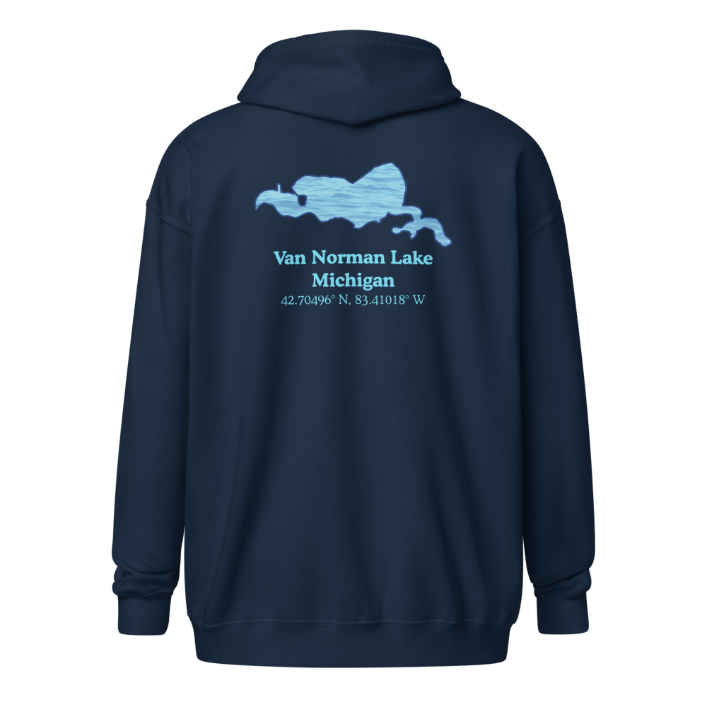 Van Norman Lake Unisex Zip Hoodie