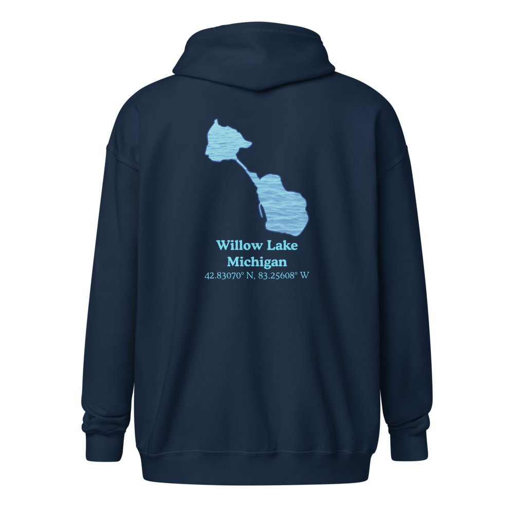 Willow Lake Unisex Zip Hoodie