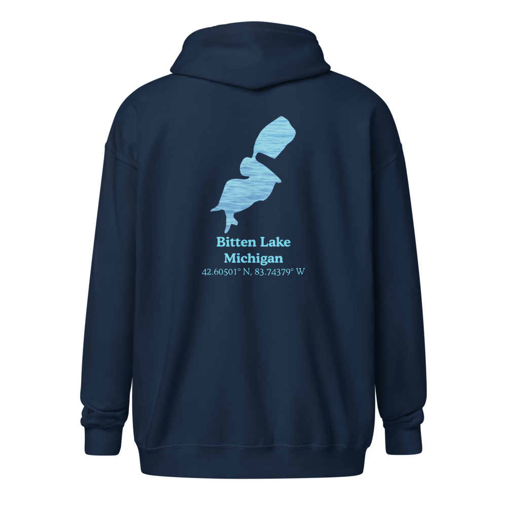 Bitten Lake Unisex Zip Hoodie