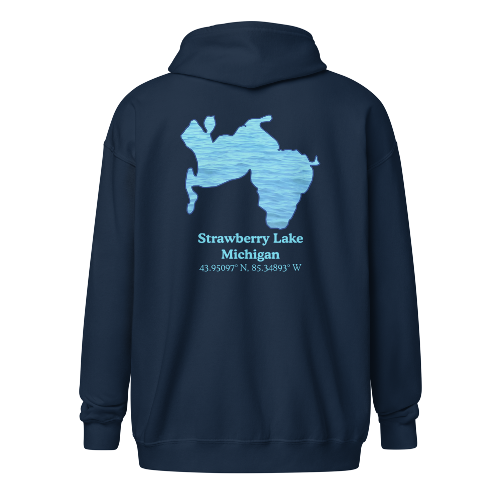 Strawberry Lake Unisex Zip Hoodie