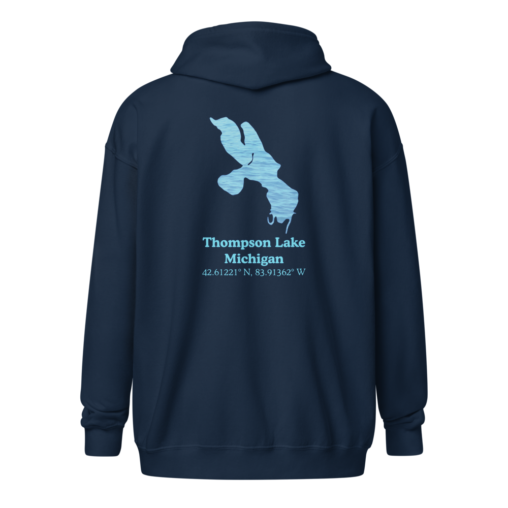 Thompson Lake Unisex Zip Hoodie