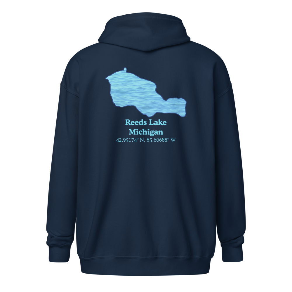 Reeds Lake Unisex Zip Hoodie