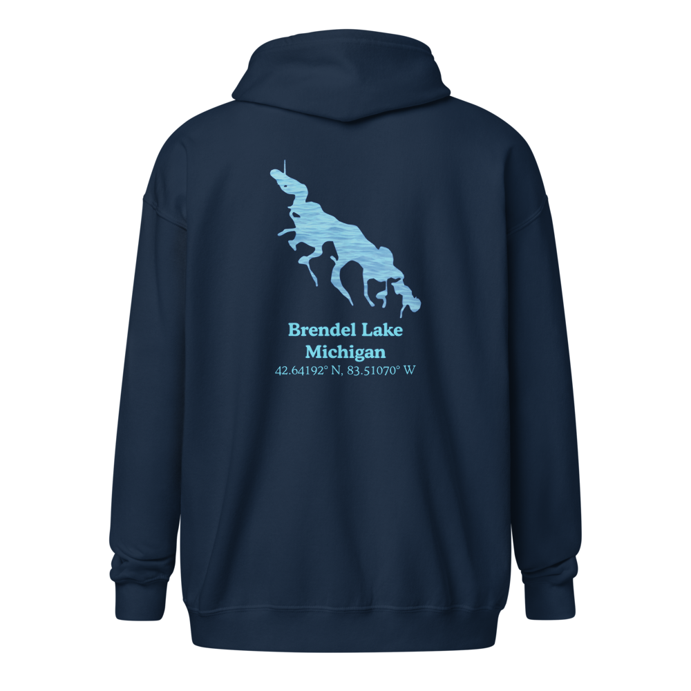 Brendel Lake Unisex Zip Hoodie